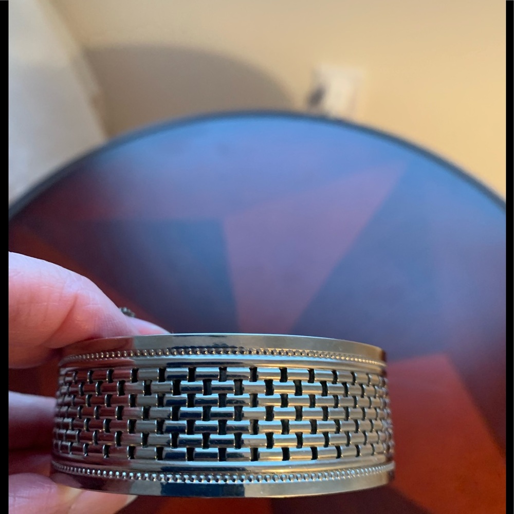 Vintage Costume Jewelry Wide Bangle Bracelet
